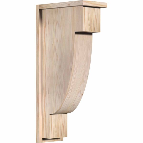 Ekena Millwork Alpine Smooth Corbel w/Backplate, Douglas Fir, 7 1/2"W x 14"D x 30"H COR08X14X30ALP01SDF - main